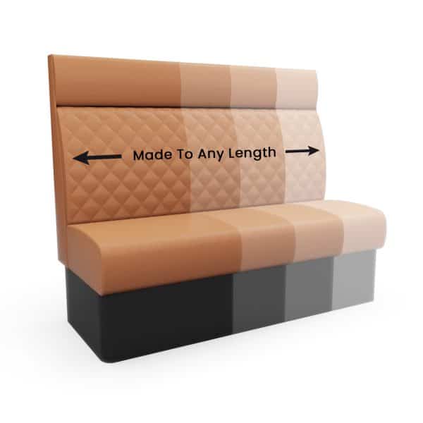 Kansas Quilted with Headroll - High Back - Straight Unit (Bespoke Sizes Available)