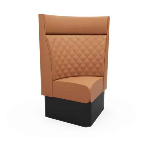 Kansas Quilted High Back with Headroll - Rounded Corner Unit