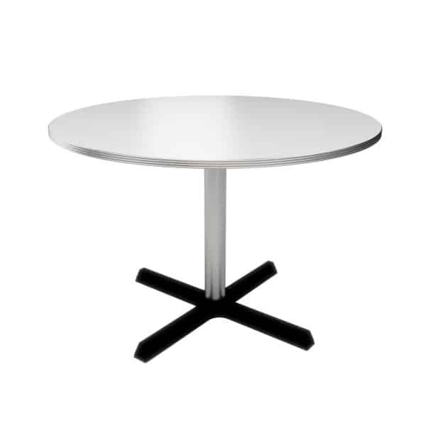 1200mm Round x 20mm Ribbed Edge Table Complete