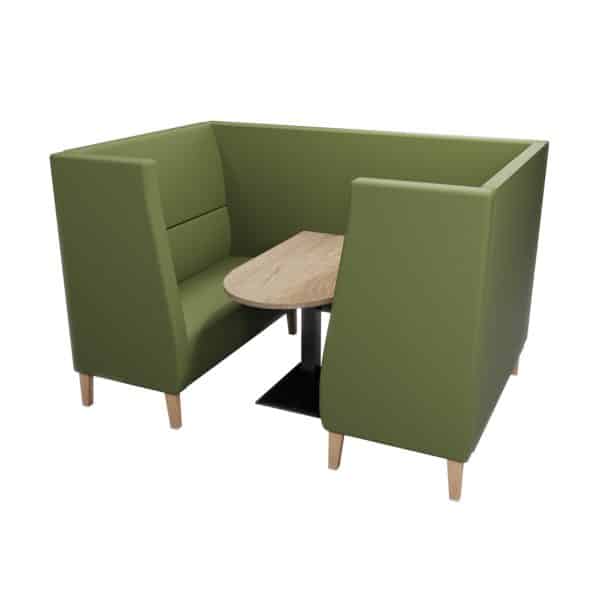 Serene Three - Booth Set with Joiner Panel (With Arm Options)