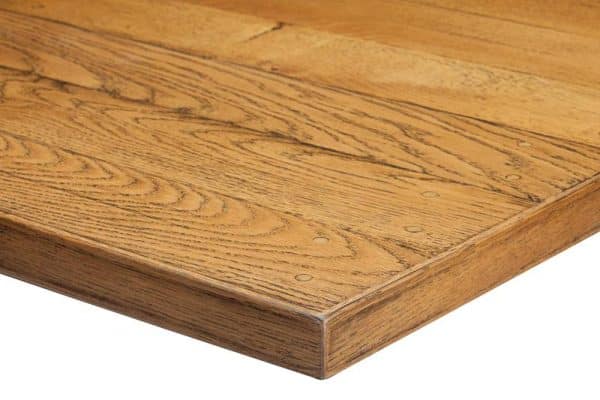 1000mm Round x 35mm Solid Wood Plank Table Top - 12 Finishes - Made To Order