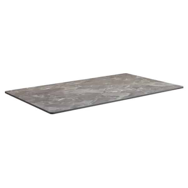 1200 x 700mm Rectangle x 12mm Quartize High Pressure Laminate Table Top - Marble