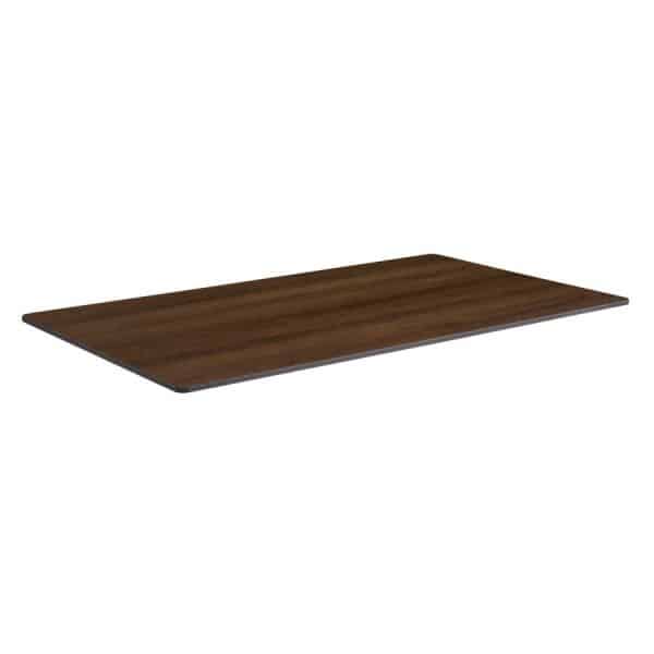 1200 x 700mm Rectangle x 12mm Quartize High Pressure Laminate Table Top - New Wood Finish