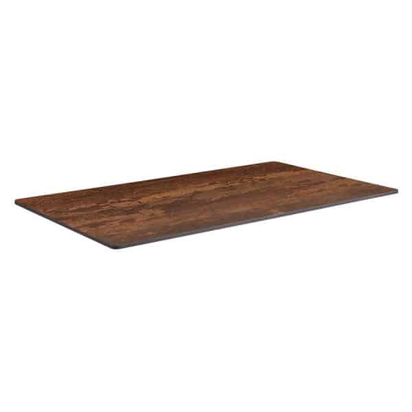 1200 x 700mm Rectangle x 12mm Quartize High Pressure Laminate Table Top - Vintage Copper