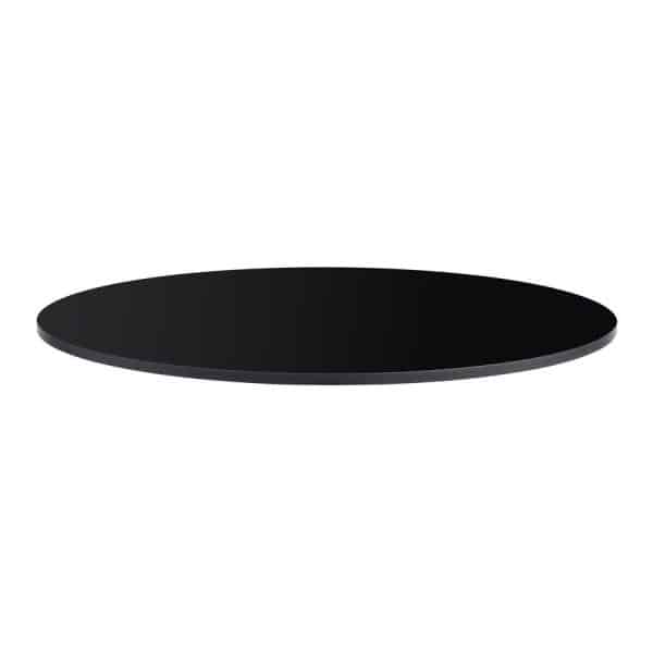 1200dia Round x 12mm Quartize High Pressure Laminate Table Top - Black
