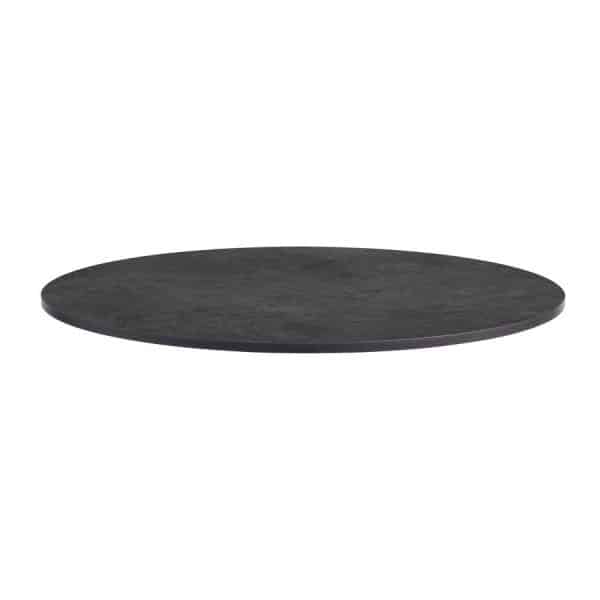 1200dia Round x 12mm Quartize High Pressure Laminate Table Top - Metallic Anthracite
