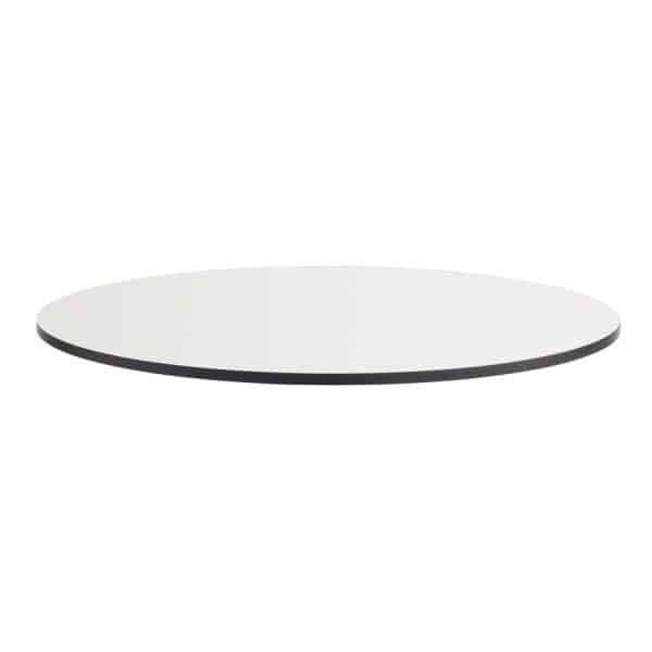 1200dia Round x 12mm Quartize High Pressure Laminate Table Top - White