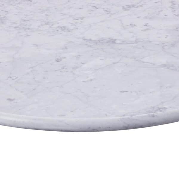 600mm Dia Round x 20mm Thick Solid Carrara Marble Table Top - In Stock