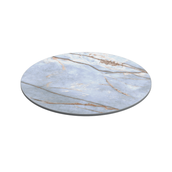 700mm Dia Round x 12mm Porcelain Table Top - Azure - Made To Order